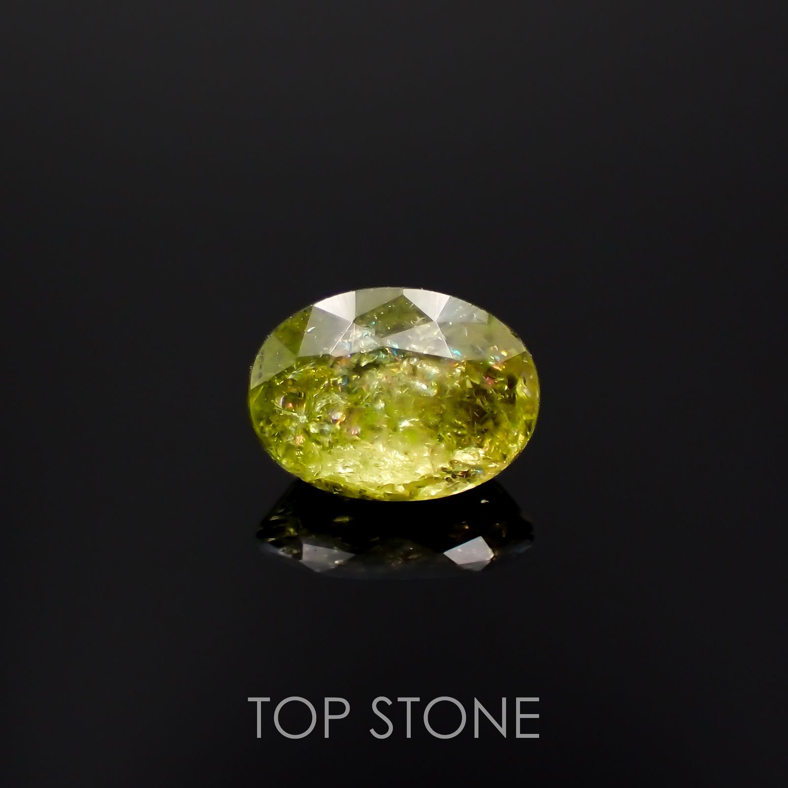 イリデッセンスクロムトルマリン(宝石名トルマリン)ケニア産 0.74ct 識別済[221119090]6.6x4.8mm前後