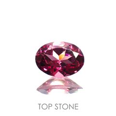 ロードライトガーネット(宝石名ロードライト・ガーネット)ブラジル産 0.83ct 識別済[211113685]7.1x5.1mm前後