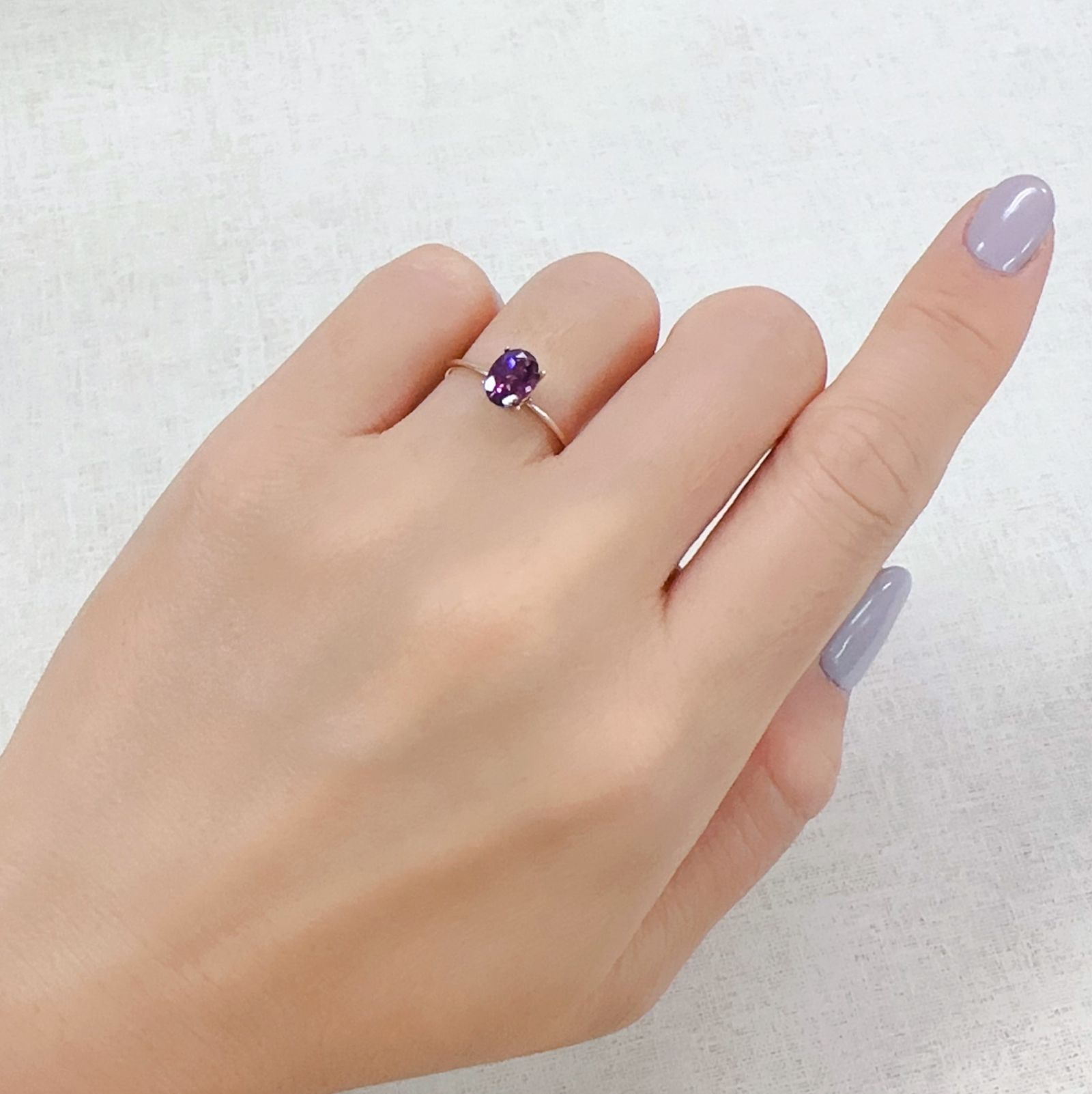 グレープガーネット ブラジル産 0.99ct[230823175]7.1x5.1mm前後