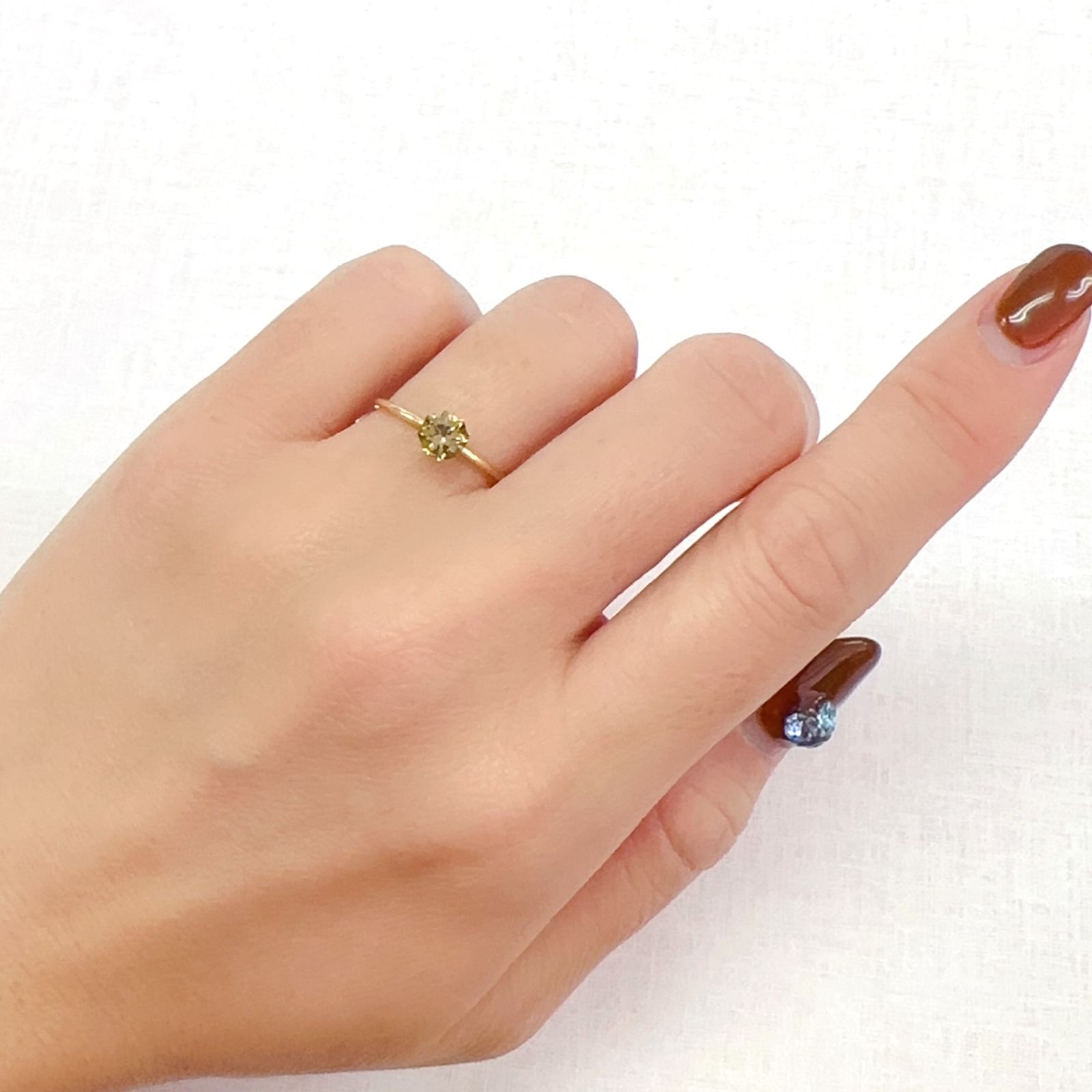 ◇オクタゴンカット◇イエロートルマリン SA(宝石名トルマリン)ブラジル/アフリカ産 0.55ct 識別済[231124208]5x5mm前後