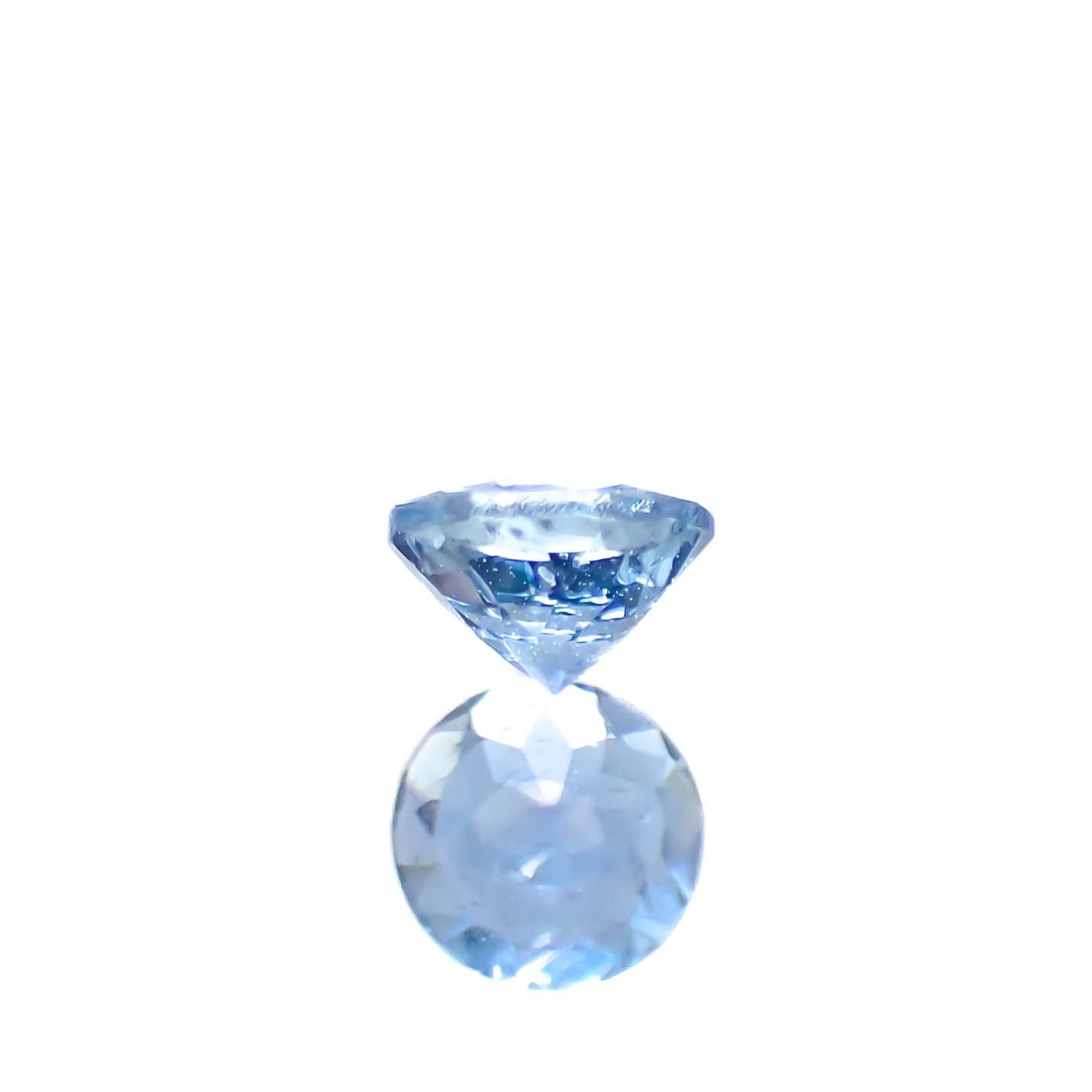 アクアマリン サンタマリアカラー ナイジェリア産 0.20ct [250329947]3.9x3.9mm前後