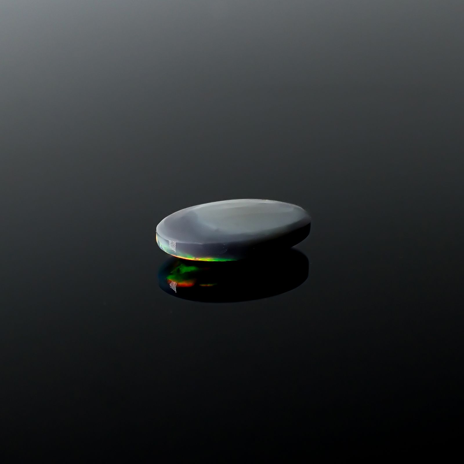 ボルダーオパール 原石磨き オーストラリア産 0.61ct[231225152]8.3x5mm前後