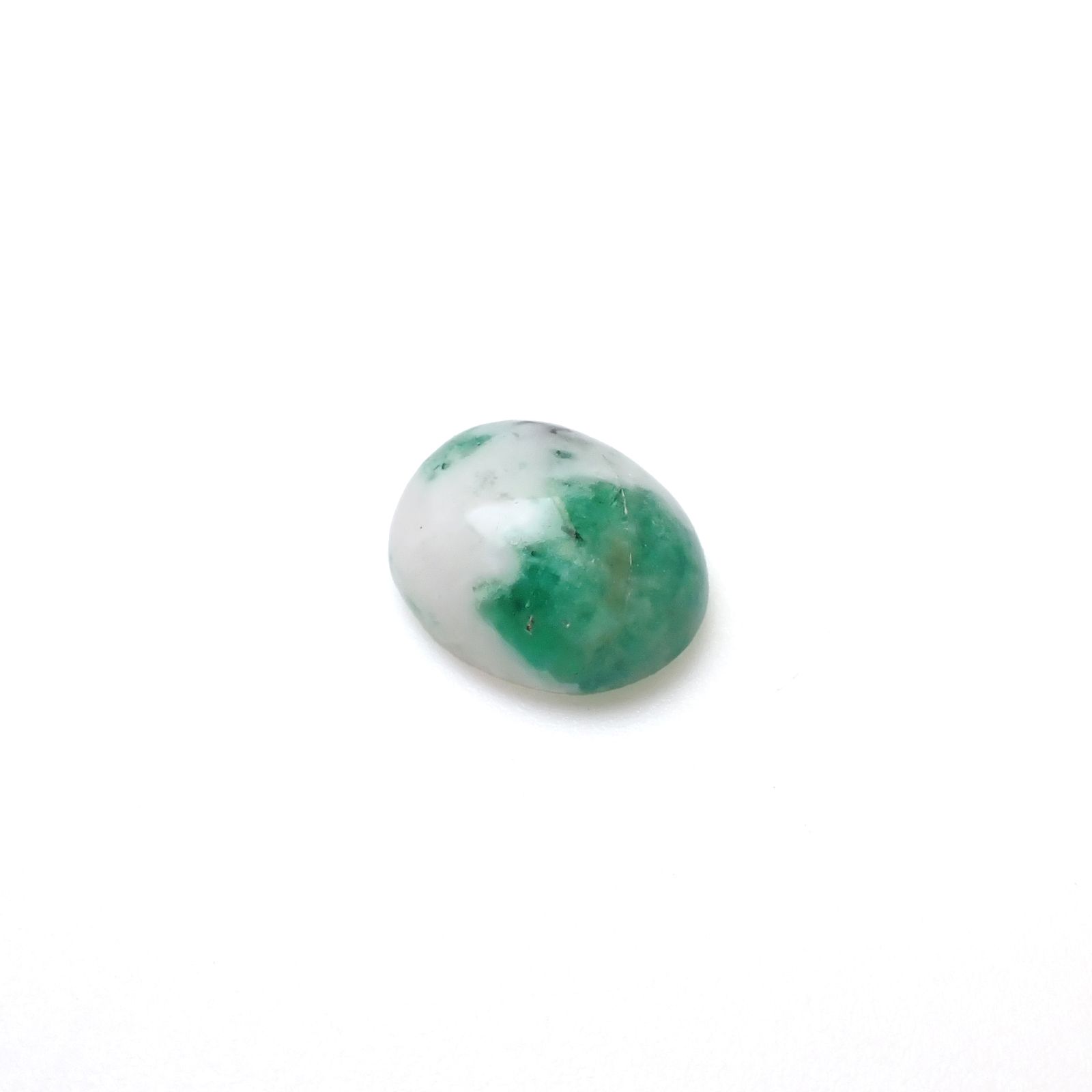 マトリックスエメラルド(エメラルドインクォーツ/フェルドスパー) ブラジル産 3.72ct [250430173]11.1x9.2mm前後
