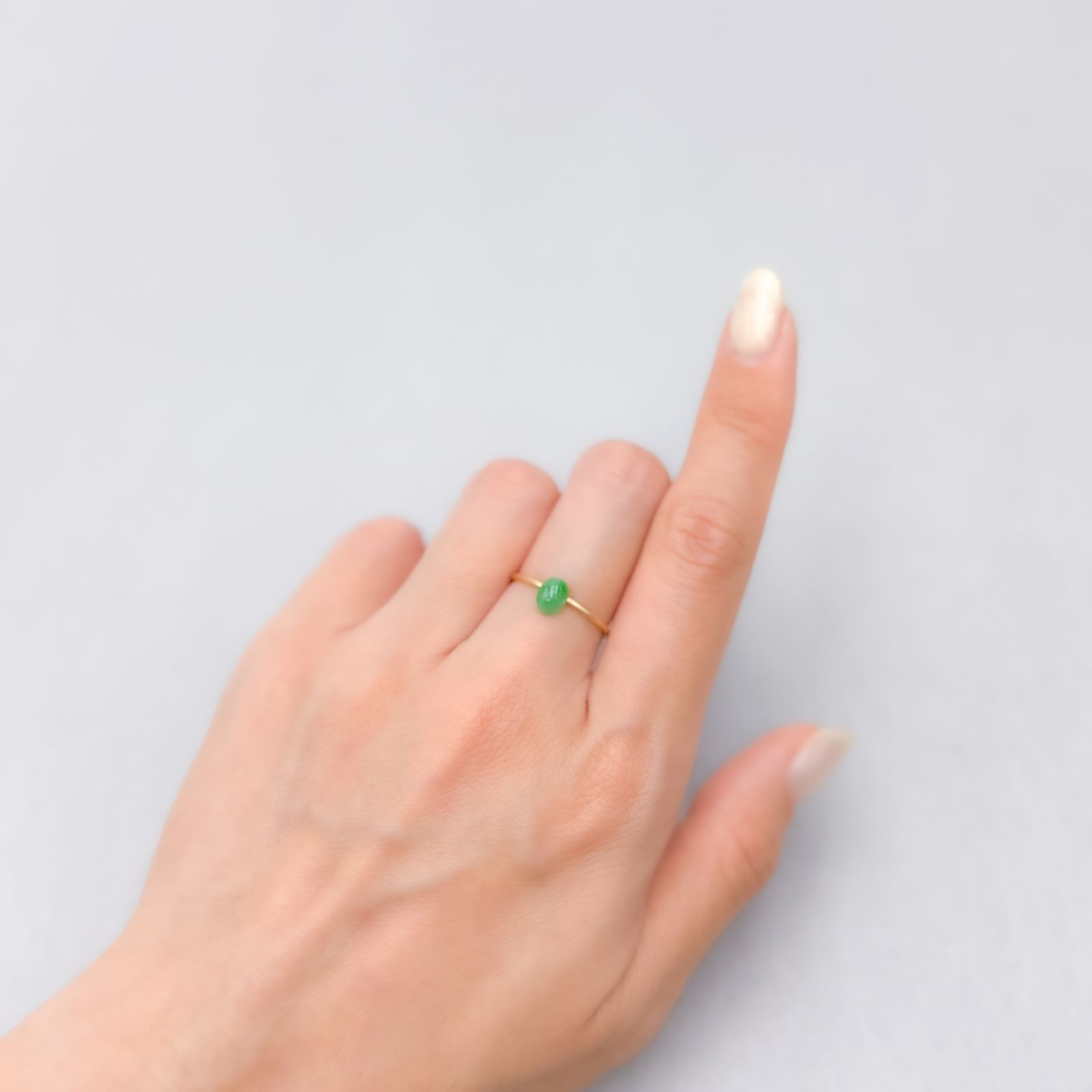 翡翠 ビルマ産 0.56ct [250430307]5.9x4.7mm前後