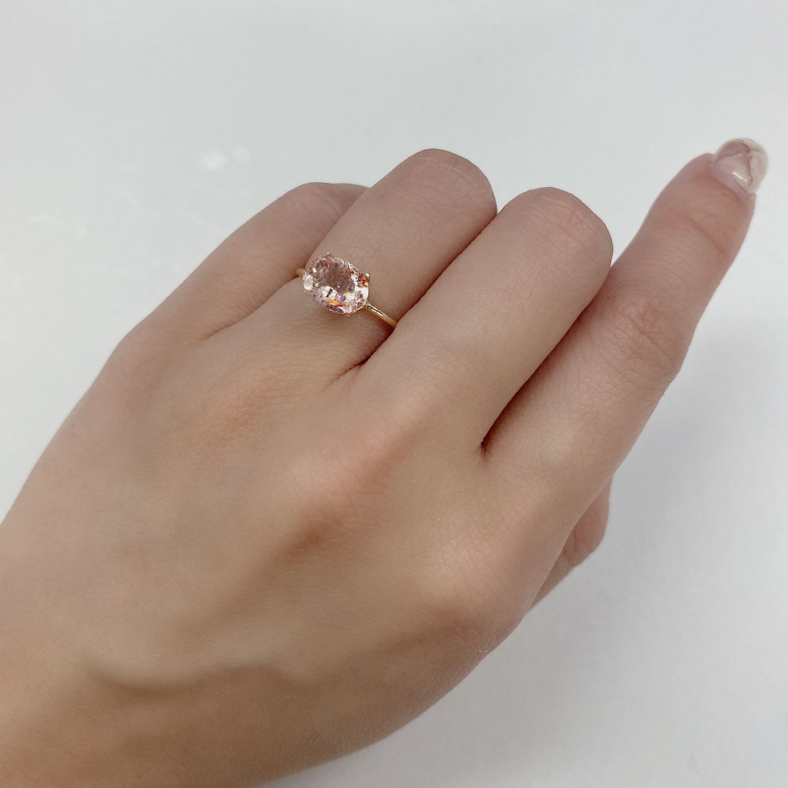 ファイヤークォーツ ナイジェリア産 1.49ct[210410201]8.7×6.8mm前後