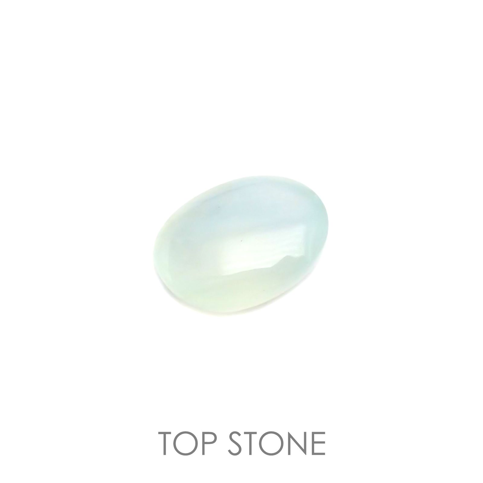 ブルーオパール(宝石名コモンオパール) ペルー産 1.91ct 識別済[20106192]9.8×7.8mm前後