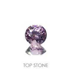 ラベンダーピンクスピネル(宝石名スピネル)ビルマ/マダガスカル産 0.46ct 識別済[220917594]4.7x4.6mm前後