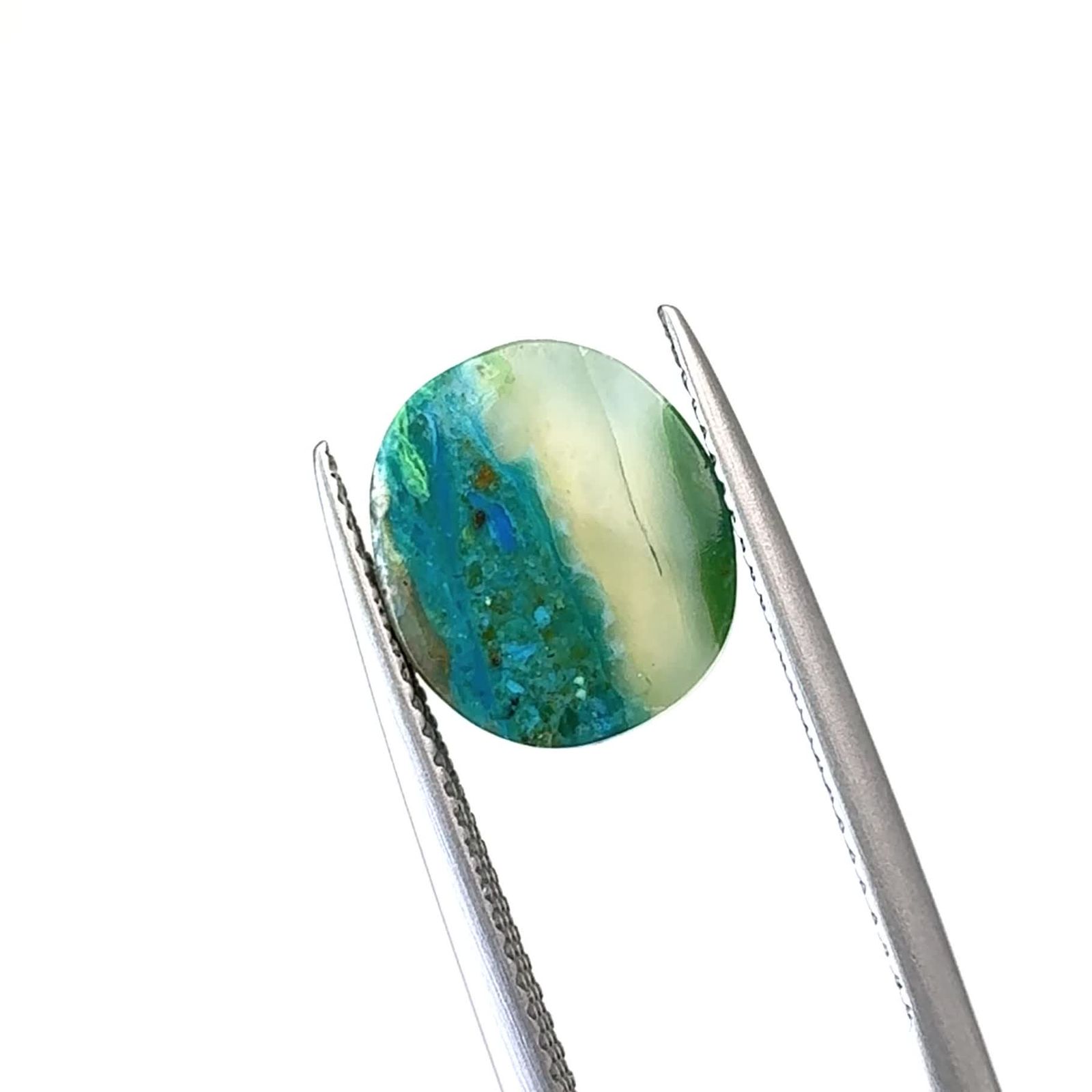 ブルーオパール ペルー産 4.57ct / 11.7x10.2mm前後 [250730728] | TOP