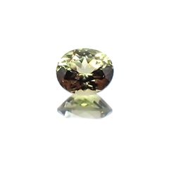 イエローグリーンサファイア 非加熱(宝石名サファイア)タンザニア産 0.49ct 識別済[231124231]5x4.2mm前後