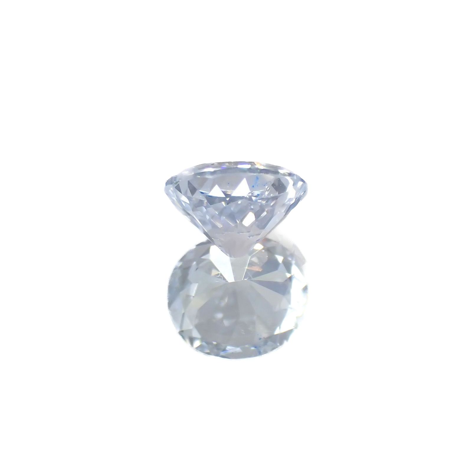 アイスブルーサファイア(宝石名サファイア)スリランカ/マダガスカル産 識別済 0.53ct / 5x4.6mm前後 [220918075]