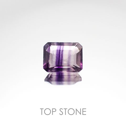 パーティカラーフローライト(宝石名パーティカラード・フルオライト) ブラジル産 2.47ct 識別済[2010107053]8.8×7mm前後