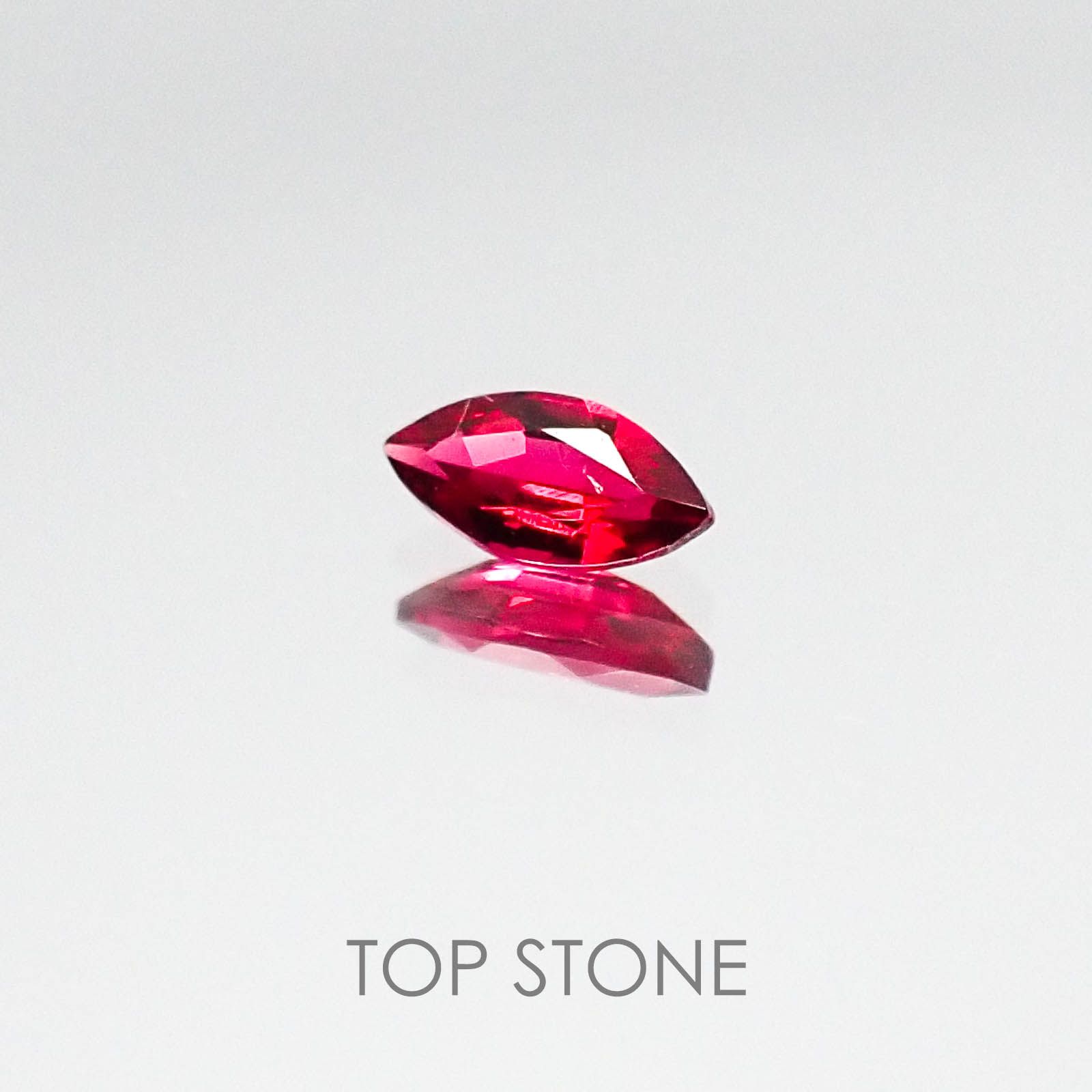 レッドスピネル タンザニア産 ルース 0.16ct[20073922]5.1×2.6mm前後