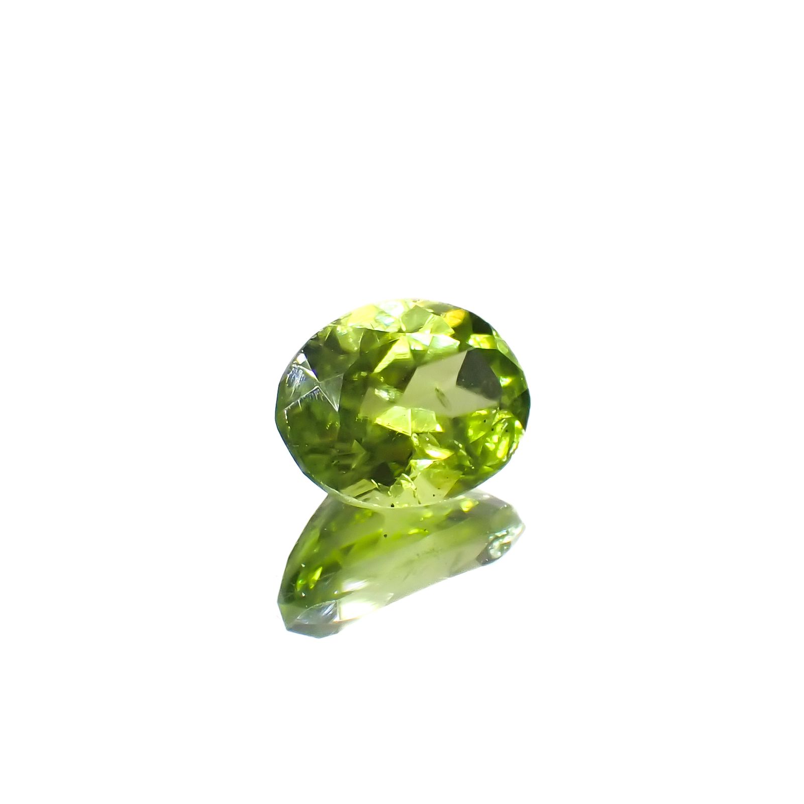 リリーパッドペリドット アメリカ・アリゾナ州産 1.55ct[231224599]8x6.1mm前後