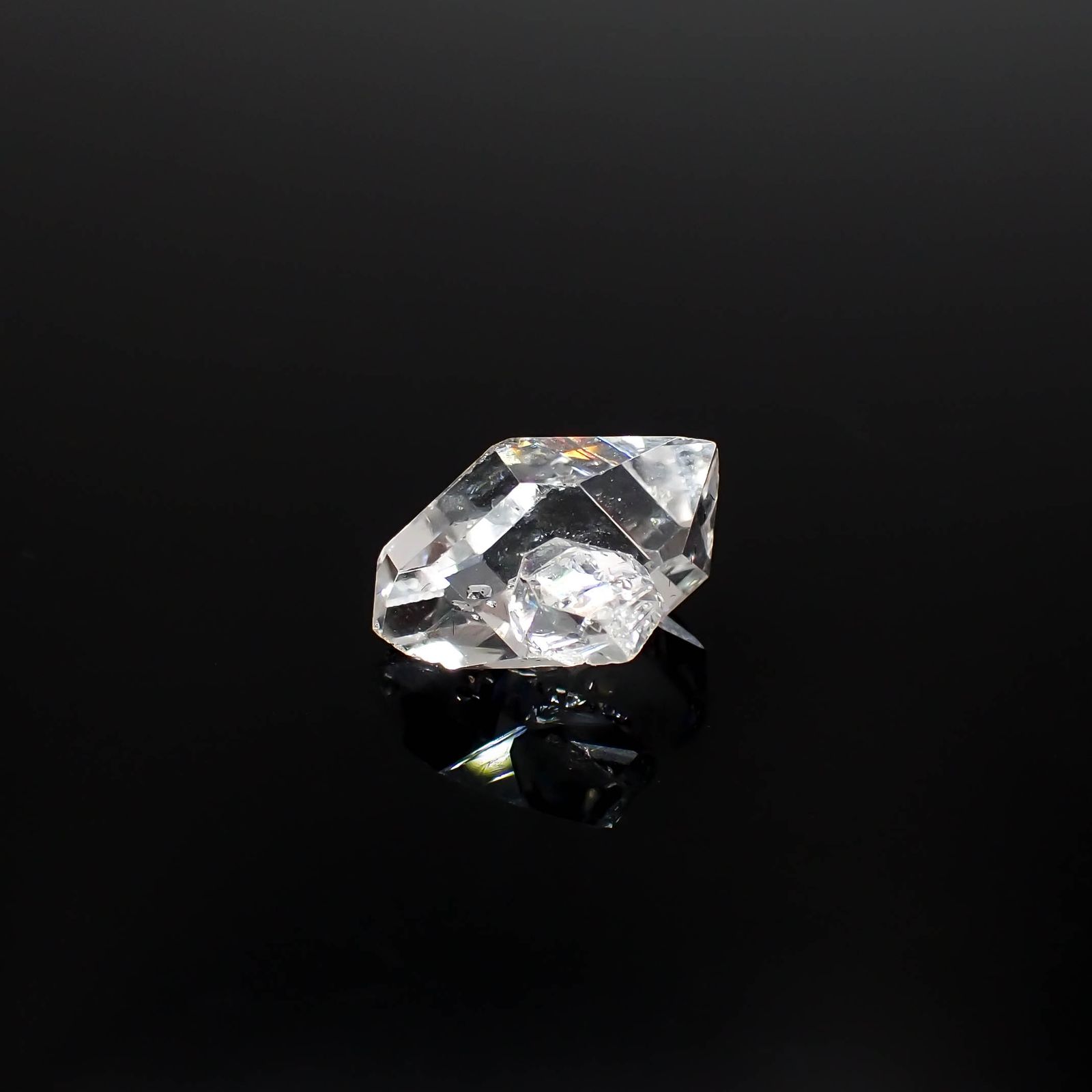 ハーキマーダイヤモンド 原石 アメリカ・ニューヨーク州産 4.58ct[231224854]13x10.3mm前後