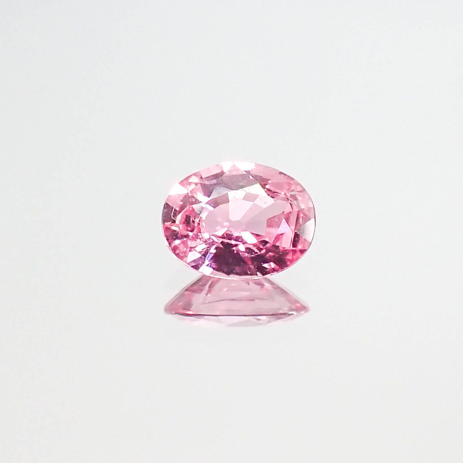 パパラチャサファイア スリランカ産 0.35ct DGL鑑付[20062899]5.1×4mm前後