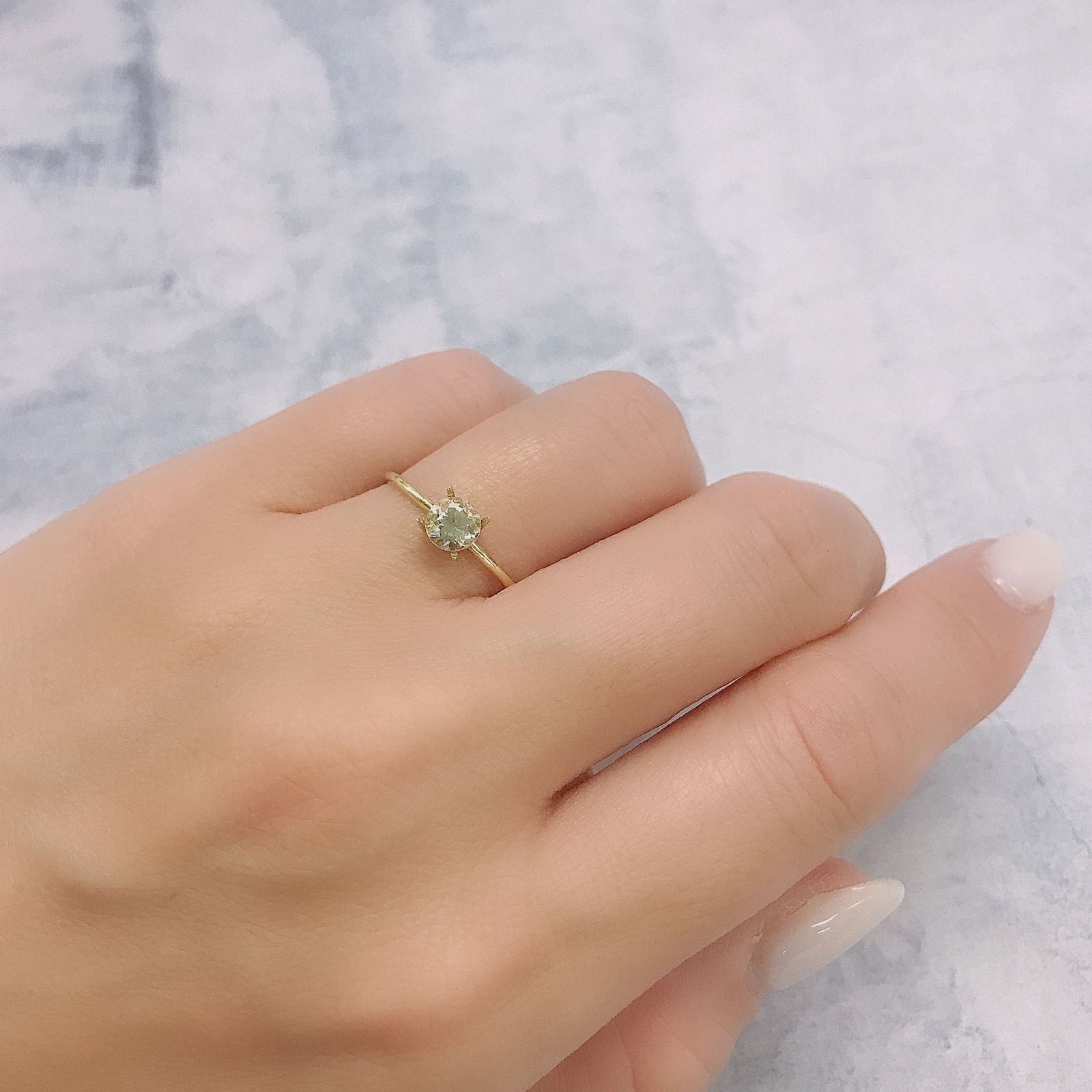 アクロアイト(宝石名トルマリン)ナイジェリア産 0.48ct 識別済[220616258]4.9x4.9mm前後