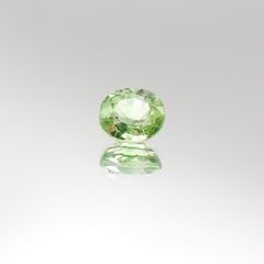 ミントガーネット(宝石名グリーン グロッシュラー・ガーネット)タンザニア・メレラニ鉱山産 1.07ct 識別済[230622489]6.3x5.4mm前後