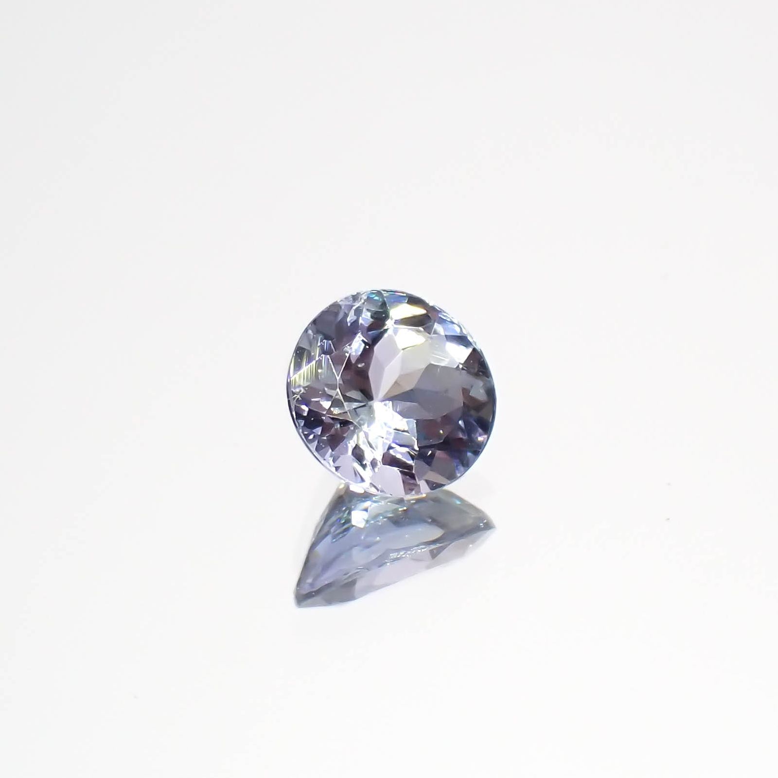 バイカラータンザナイト(宝石名ゾイサイト)タンザニア産 0.44ct 識別済[230421804]4.9x4.8mm前後