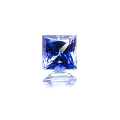 ◇プリンセスカット◇サファイア(宝石名サファイア) スリランカ産 0.20ct 識別済[20127978]3.1×3.1mm前後