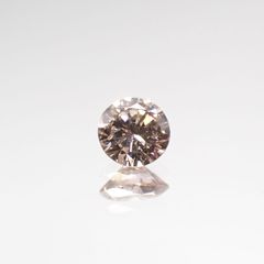 ピンクダイヤモンド(宝石名ダイヤモンド) SI-2 / LIGHT BROWN PINK 0.077ct ソ付(CGL)[210711796]2.7×2.8mm前後