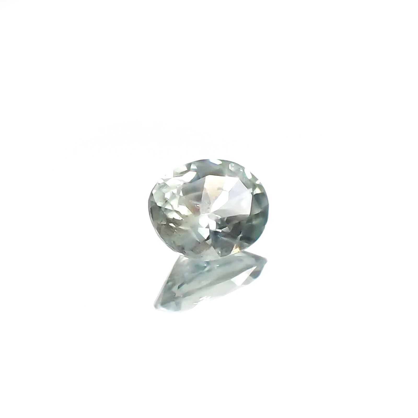 モンタナサファイア(宝石名サファイア) アメリカ・モンタナ州産 0.36ct 識別済[250611647]5.0×3.9mm前後