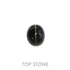 ダイオプサイドキャッツアイ(宝石名ダイオプサイト・キャッツアイ)ロシア産 3.757ct ソ付(CGL)[230120302]10x8.1mm前後