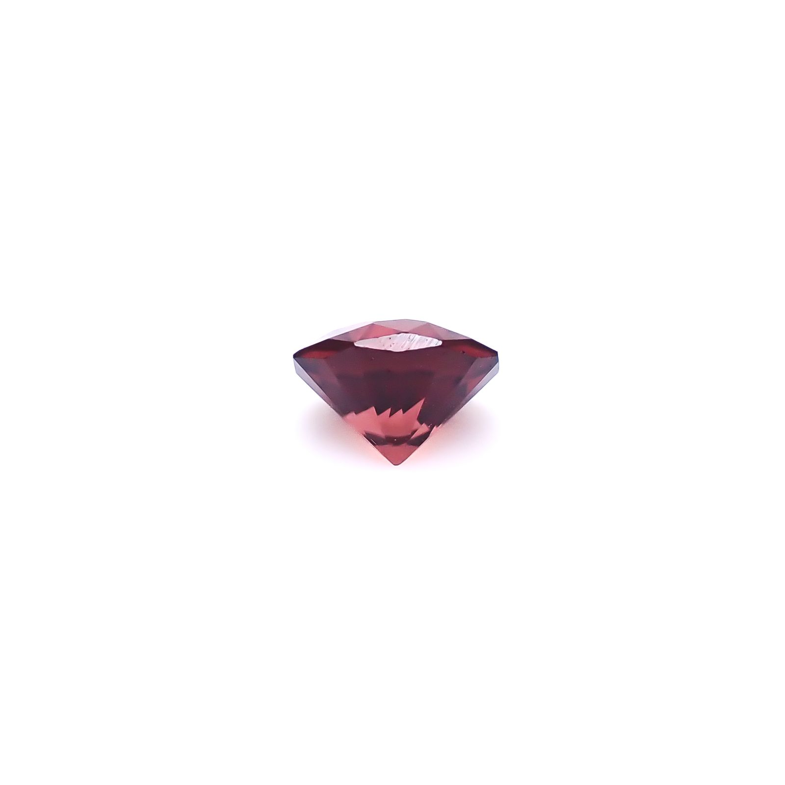 ◇オクタゴンカット◇レッドジルコン(宝石名ジルコン)スリランカ/カンボジア産 識別済 0.73ct / 5x4.9mm前後 [260732552]