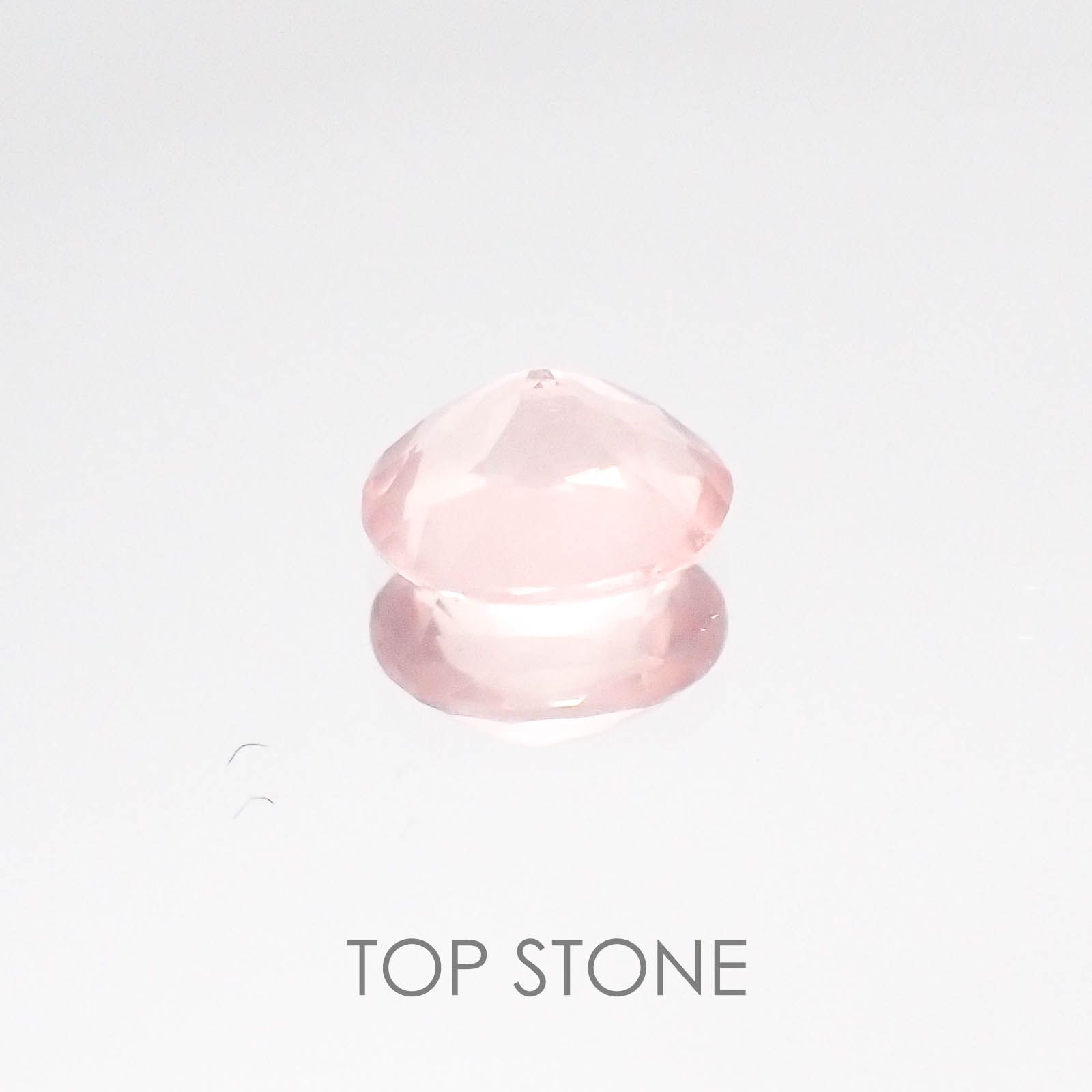 ディープローズクォーツ モザンビーク産 ルース 0.56ct[20084623]6.2×5.1mm前後