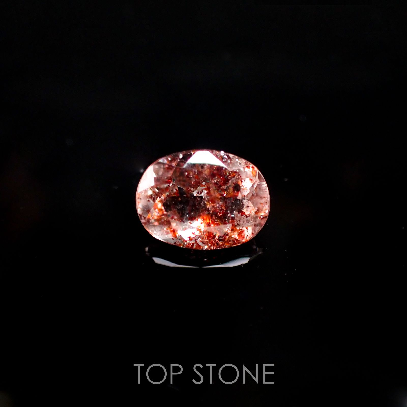 ファイヤークォーツ ナイジェリア産 ルース 1.82ct[210610714]9.3×6.9mm前後