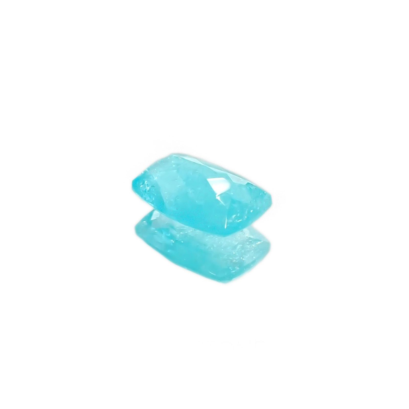 パライバトルマリン(宝石名トルマリン/別名パライバ・トルマリン) ブラジル産 GIA鑑付 0.99ct / 8×5.5mm前後 [19110908]