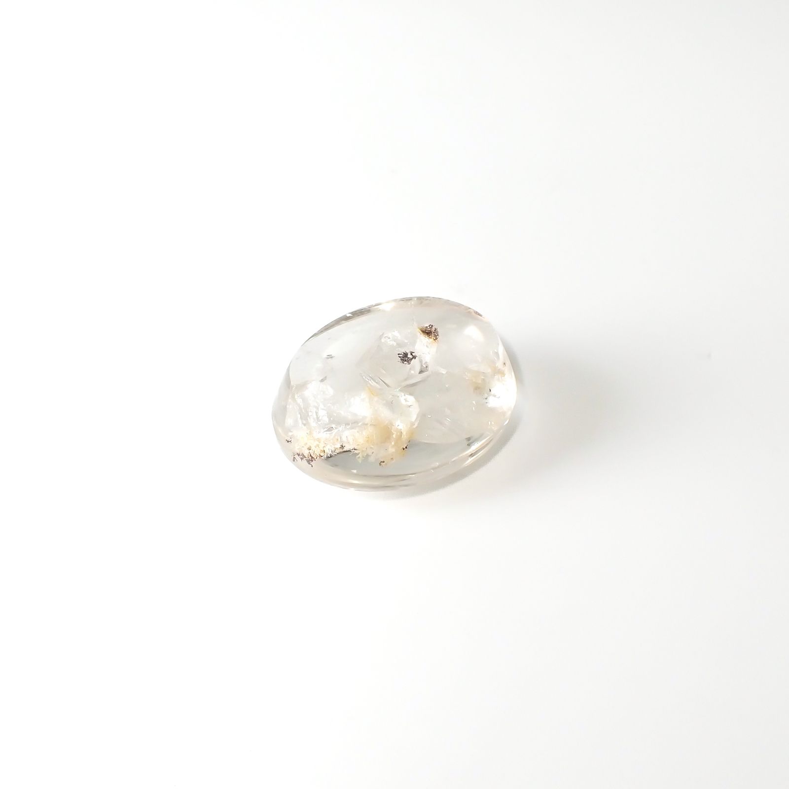 マニフェストインクォーツ ブラジル産 57.38ct[240125663]27.9x22.2mm前後