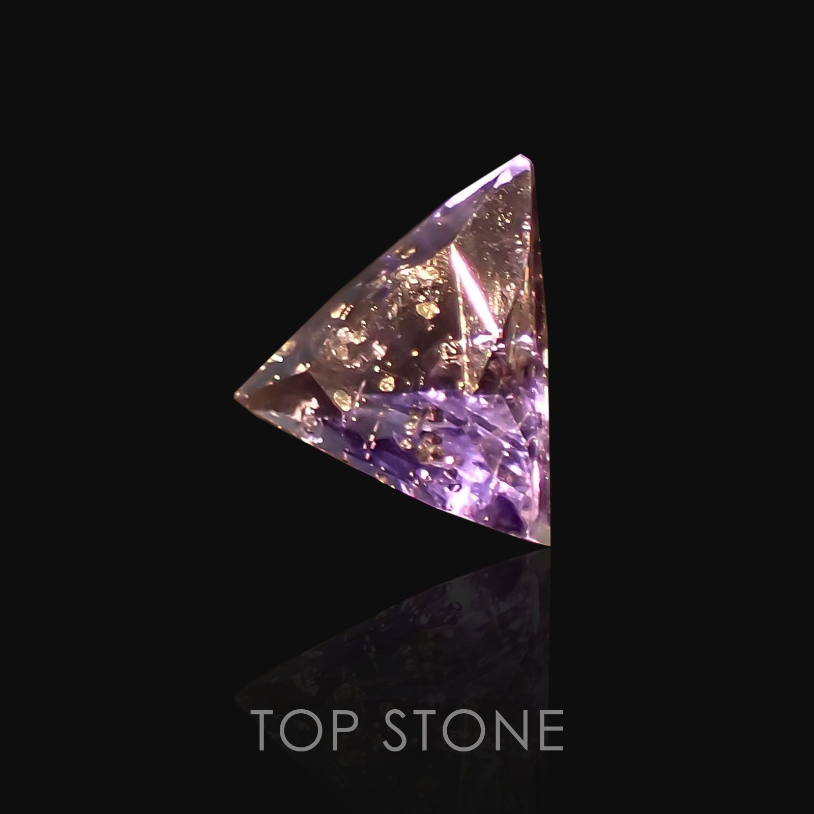 アイオライトサンストーン インド・ブラジル産 ルース 0.55ct[20118175]5.9×5.9mm前後