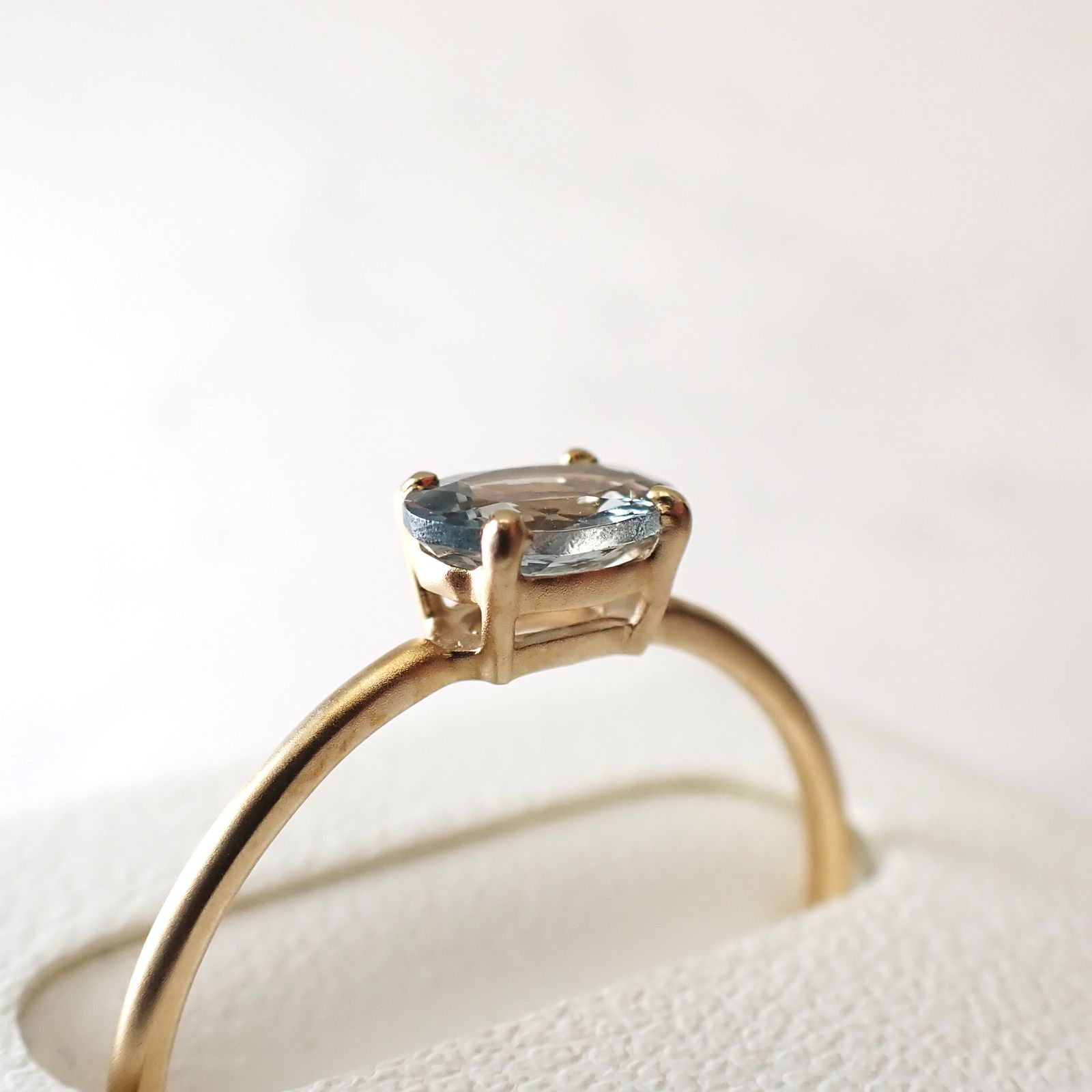 ◇K10リング◇ グレースピネル 0.49ct | オーバル/つや消し