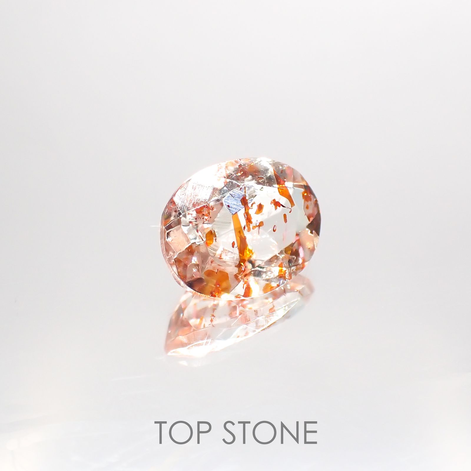 イリュージョンサンストーン インド産 1.66ct[220114210]9x7mm前後