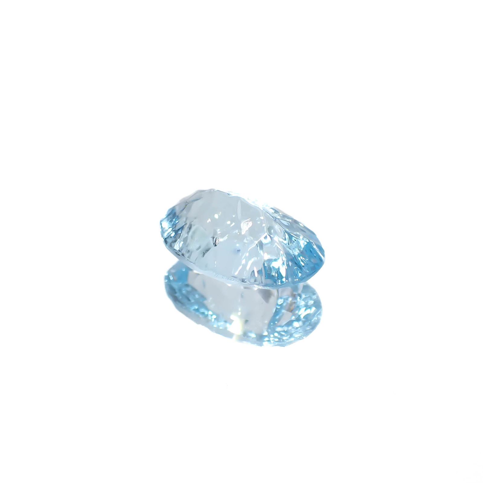 ◇カスタムカット◇ブルートパーズ ブラジル産 3.66ct [241029251]12x8mm前後