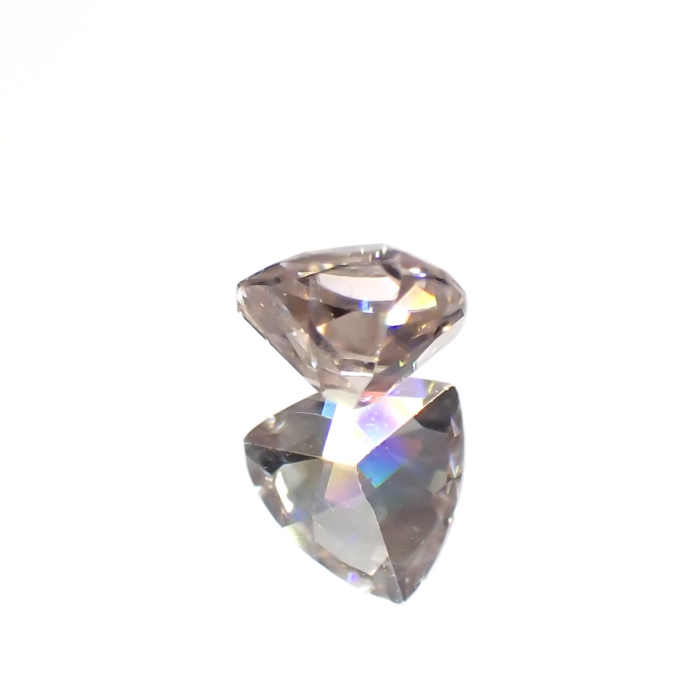 シャンパンカラージルコン スリランカ/カンボジア産 0.50ct[230521909]4.6x4.6mm前後