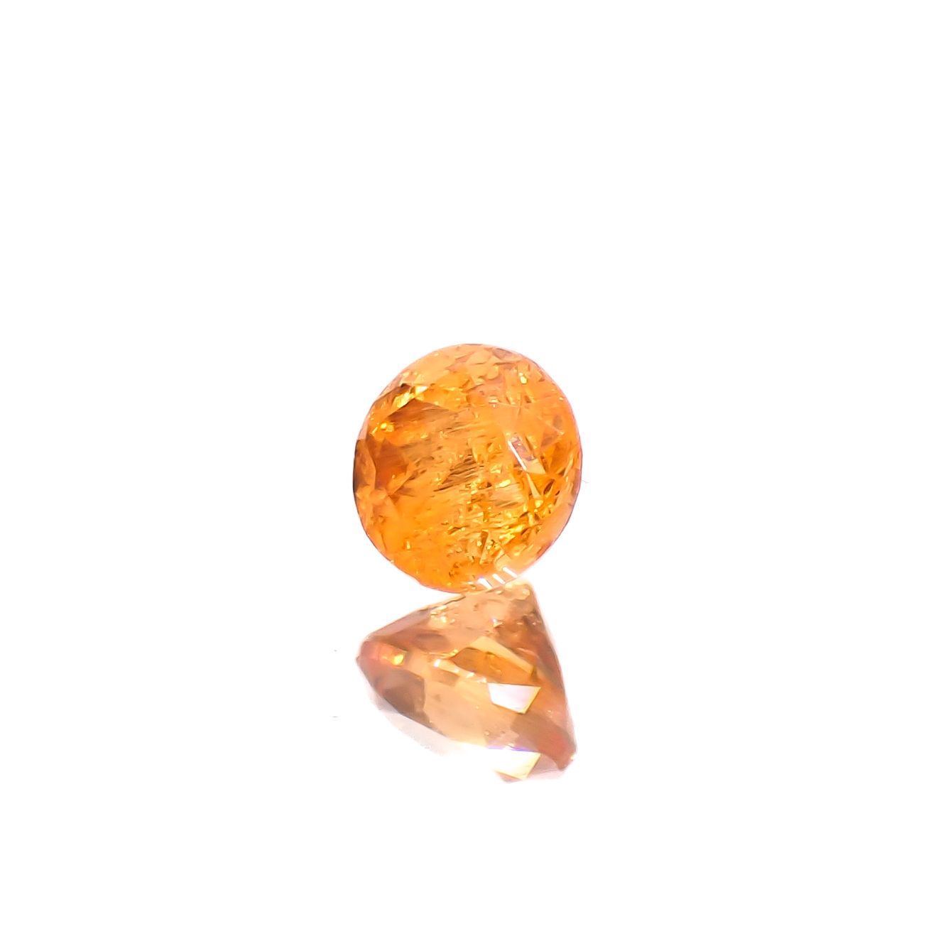 マンダリンガーネット マダガスカル産 0.17ct[240628214]2.9x2.9mm前後