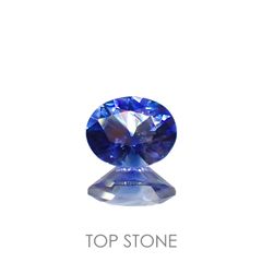 バイカラーサファイア(宝石名サファイア)スリランカ/マダガスカル産 0.54ct 識別済[220817432]5.6x4.5mm前後