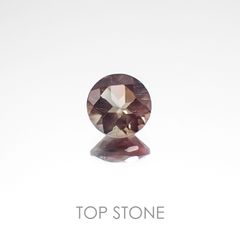 バイカラーオレゴンサンストーン アメリカ産 ルース 0.42ct[20107097]5.1×5mm前後