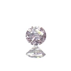 ピンクダイヤモンド(宝石名ダイアモンド I-1/VERY LIGHT PINK PURPLE) 0.060ct ソ付(CGL)[230120144]2.52x2.55mm前後