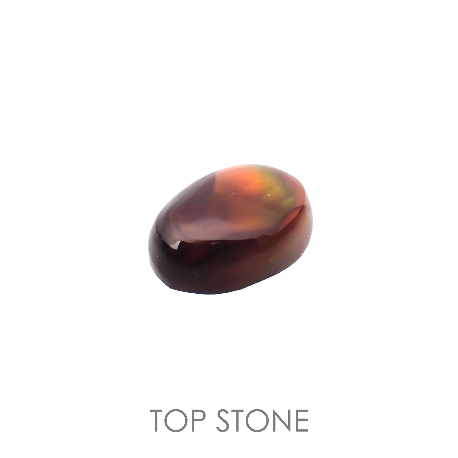 ◇フリーフォーム◇ファイヤーアゲート メキシコ産 4.75ct[220917760]13.2x9.8mm前後