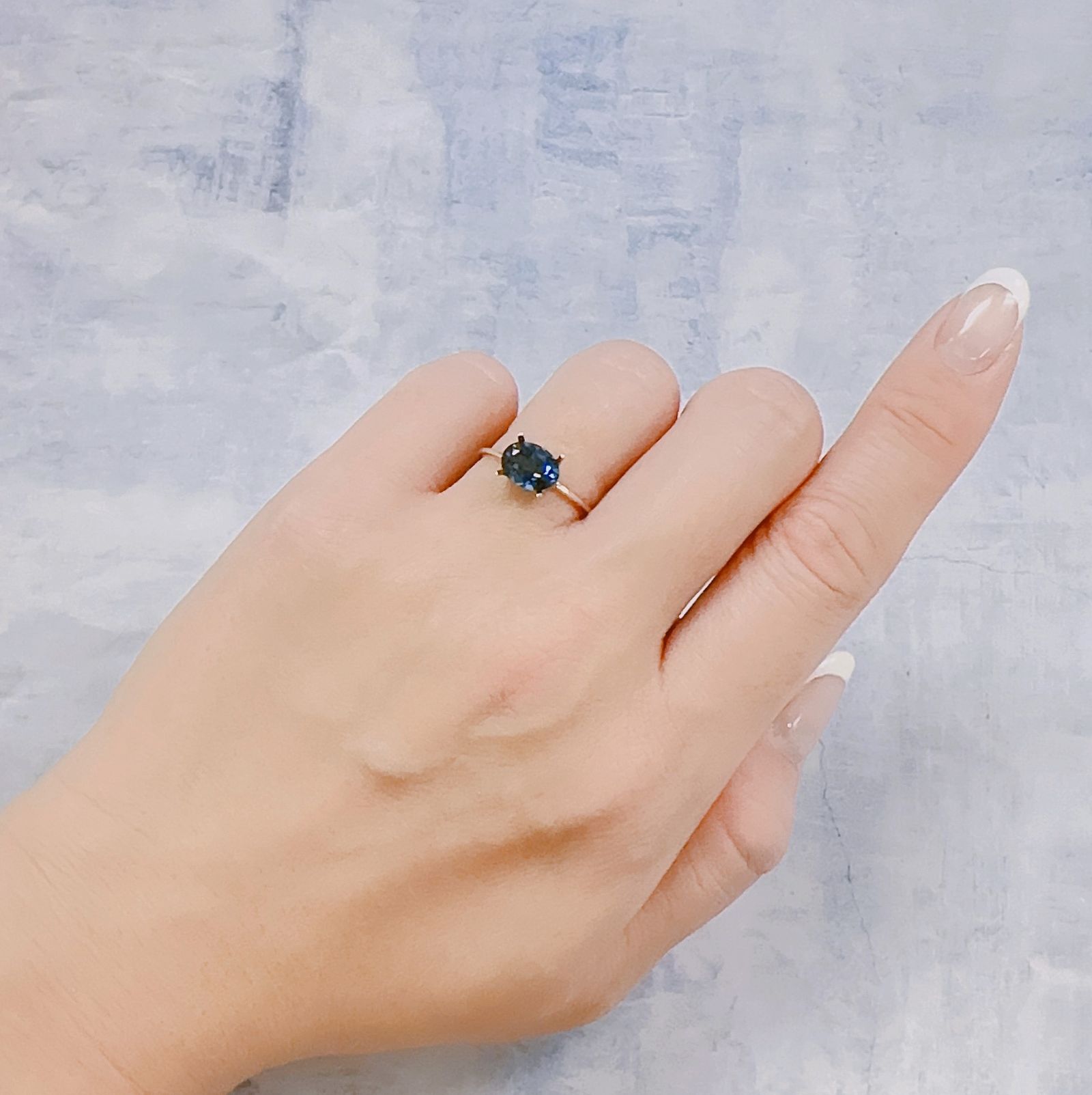 ロンドンブルートパーズ ブラジル産 1.24ct[221219312]7.8x5.9mm前後