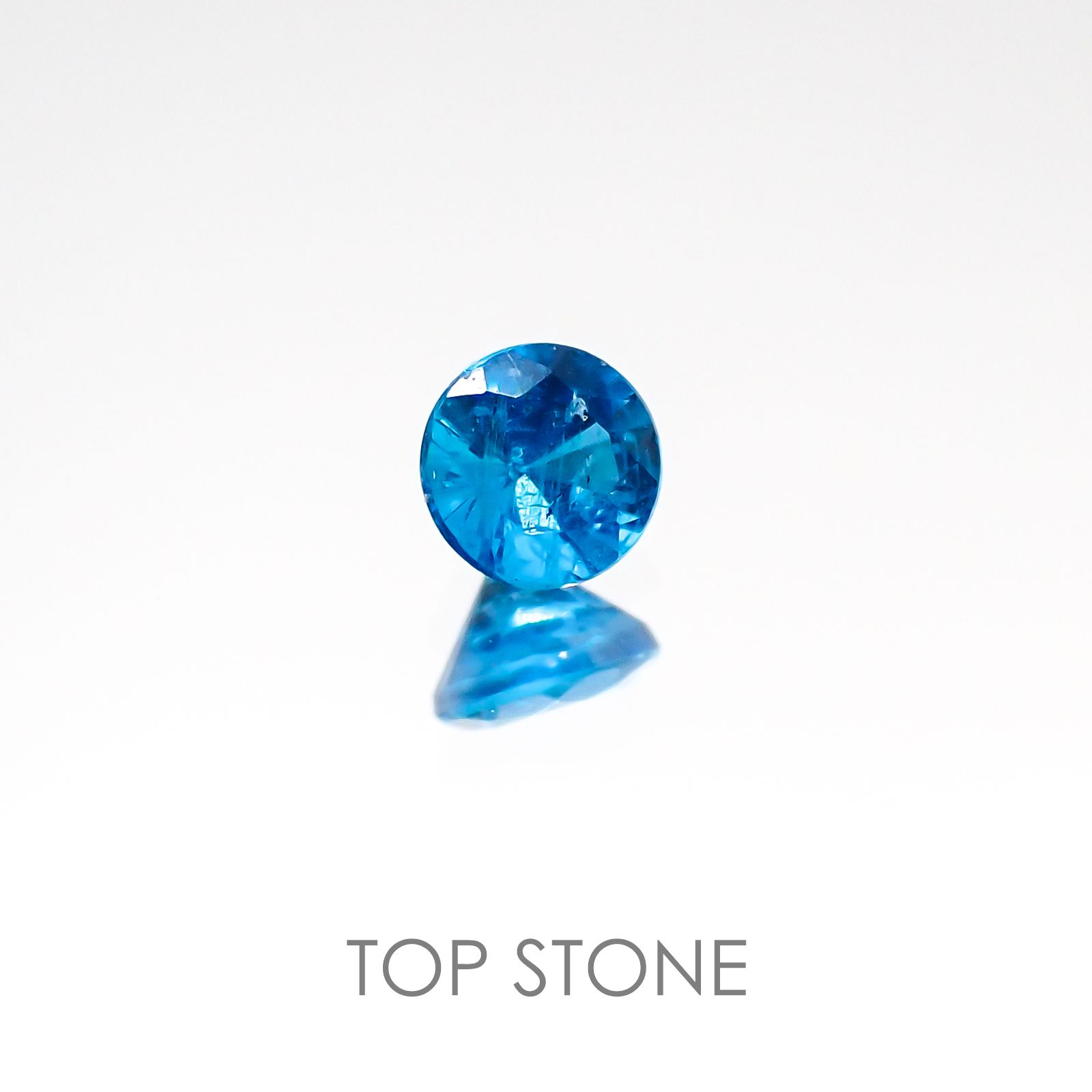 ネオンブルーアパタイト ブラジル産 ルース 0.11ct[20117497]2.9×2.9mm前後