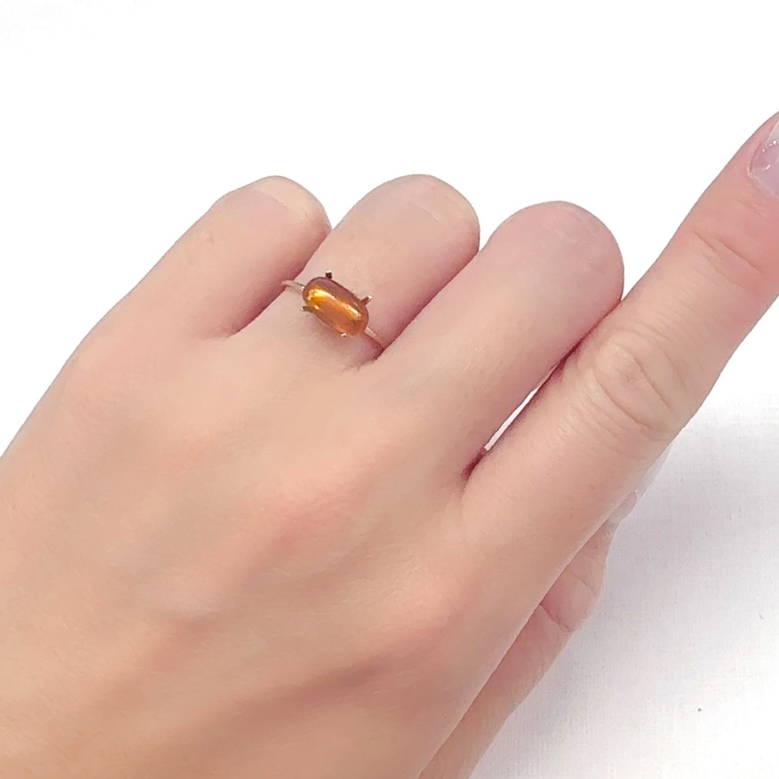 ジンカイト(半人工石/合成結晶)  ポーランド産 2.85ct[240628240]9.3x5.3mm前後