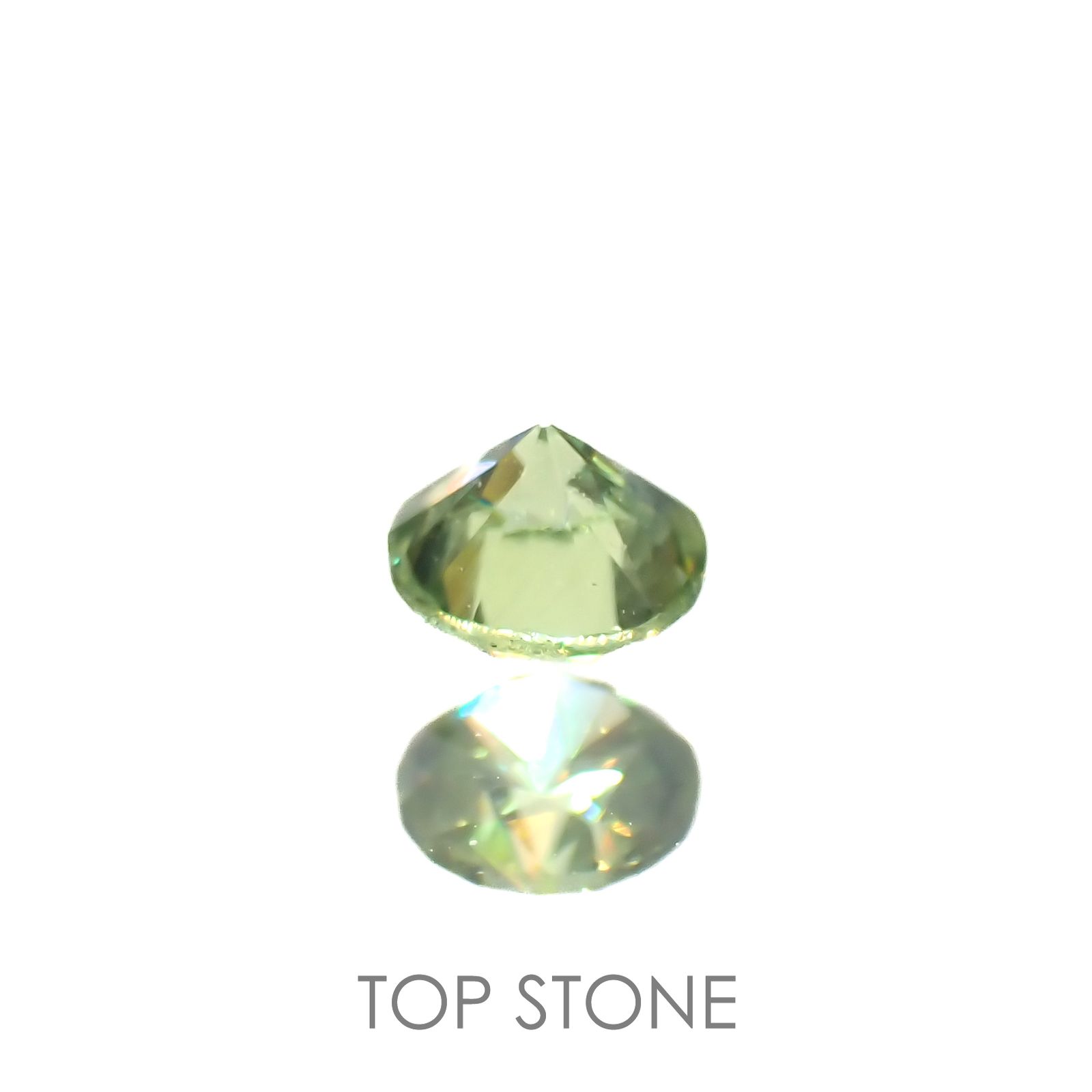 デマントイドガーネット(宝石名デマントイド・ガーネット)ロシア産 0.16ct 識別済[220616524]3.1x3.1mm前後