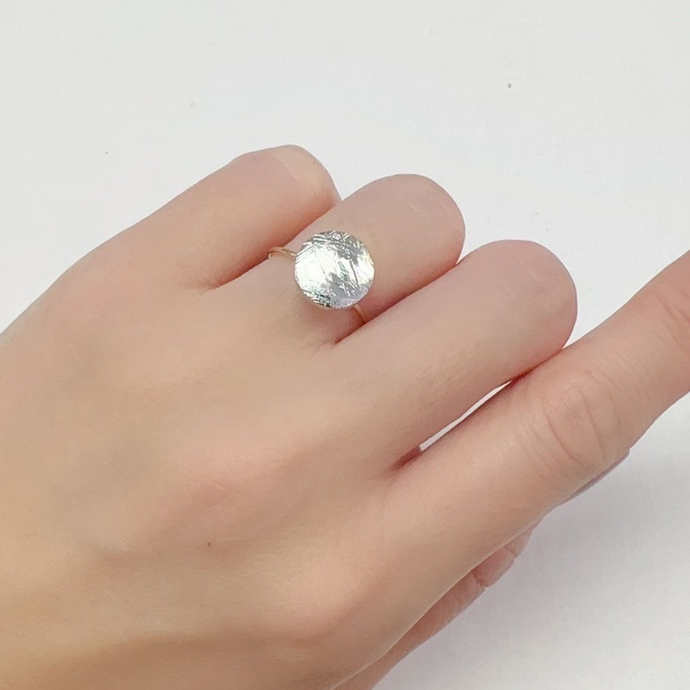 ムオニナルスタ隕石 発見地:スウェーデン 6.93ct[240125737]10.4x10.4mm前後