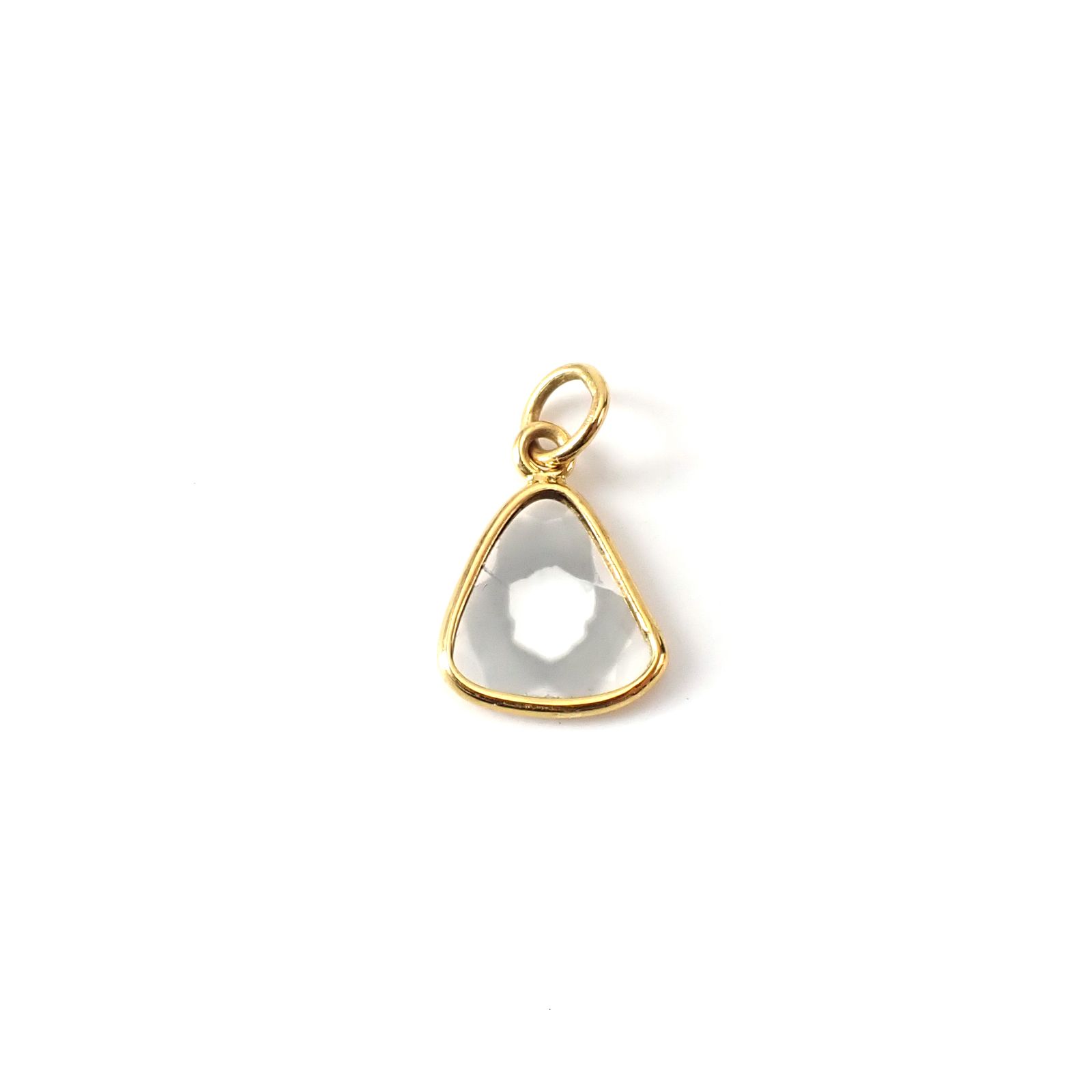 ◇K18仕様◇トラピッチェスライスダイヤモンド ペンダントトップ/チャーム(※チェーン別売り) 1.13ct / 8.6x7.9mm前後 [250430220]