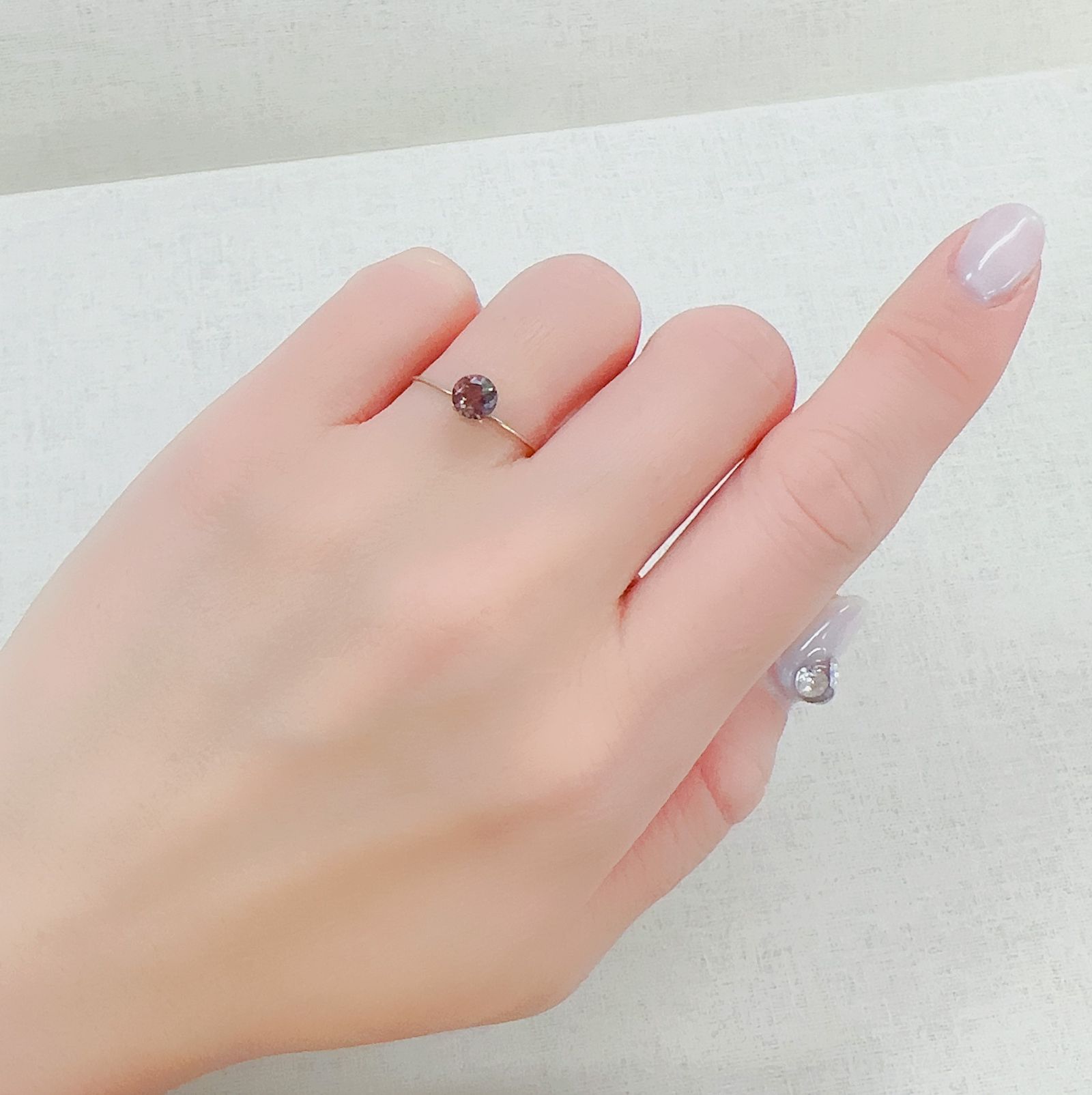 バイカラーアンデシン モンゴル産 0.53ct[230421489]5x5mm前後