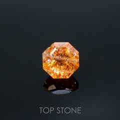 ◇オクタゴンカット◇イリュージョンサンストーン インド産 0.54ct[220115495]5x5mm前後