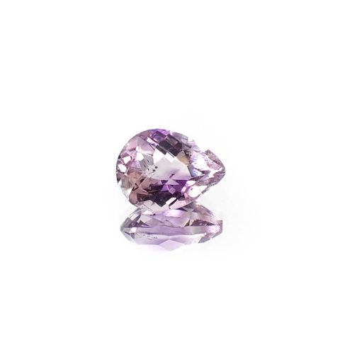 ◇チェッカーカット◇アメジストエレスチャル ブラジル産 1.95ct [250730852]9.5x7.2mm前後